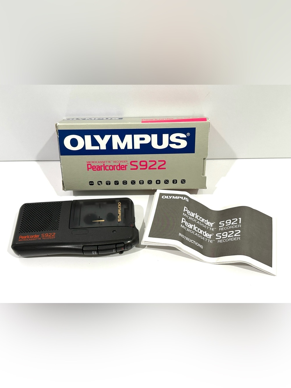 New Old Stock Olympus Pearlcorder S922 Microcassette Recorder
